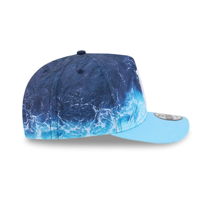 Pictured is this MLB Deep Water LA Dodgers 9FIFTY A-Frame Snapback cap in Blue. 6
