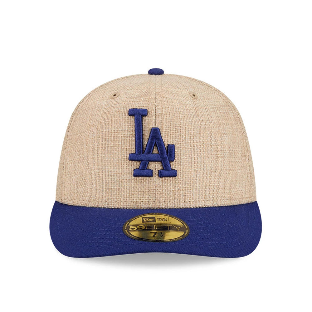 Pictured is this MLB Twine LA Dodgers 59FIFTY Fitted cap in dark blue. 3