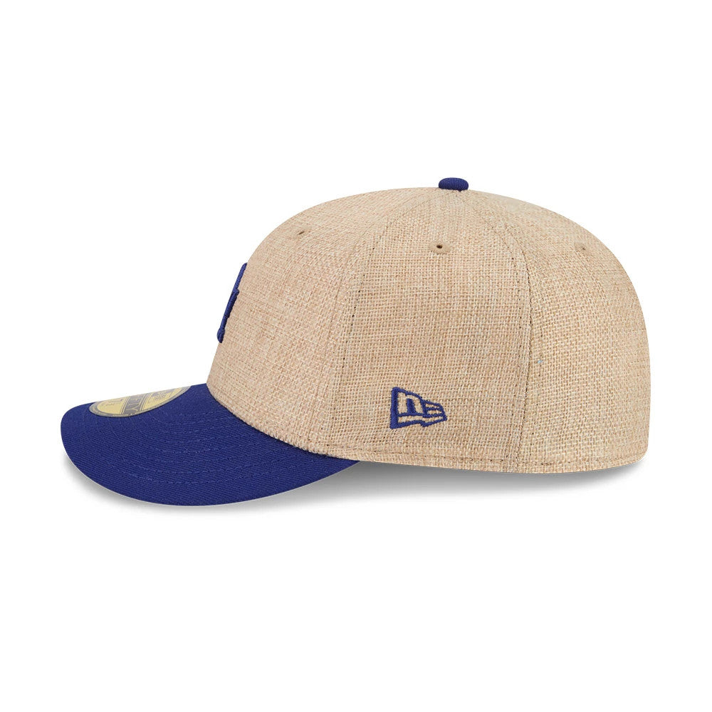 Pictured is this MLB Twine LA Dodgers 59FIFTY Fitted cap in dark blue. 4