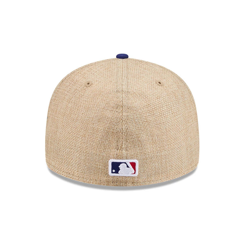 Pictured is this MLB Twine LA Dodgers 59FIFTY Fitted cap in dark blue. 5