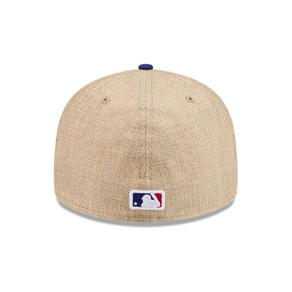 Pictured is this MLB Twine LA Dodgers 59FIFTY Fitted cap in dark blue. 5