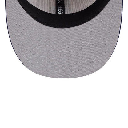 Pictured is this MLB Twine LA Dodgers 59FIFTY Fitted cap in dark blue. 7