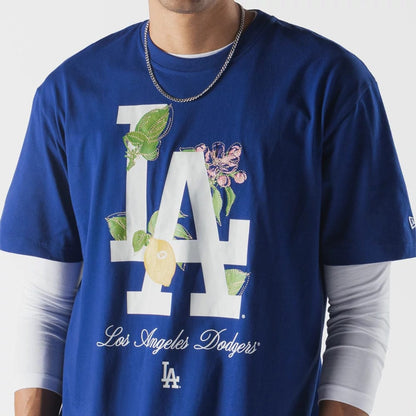 The model is wearing this MLB Life Graphic LA Dodgers T-Shirt in dark blue. 4