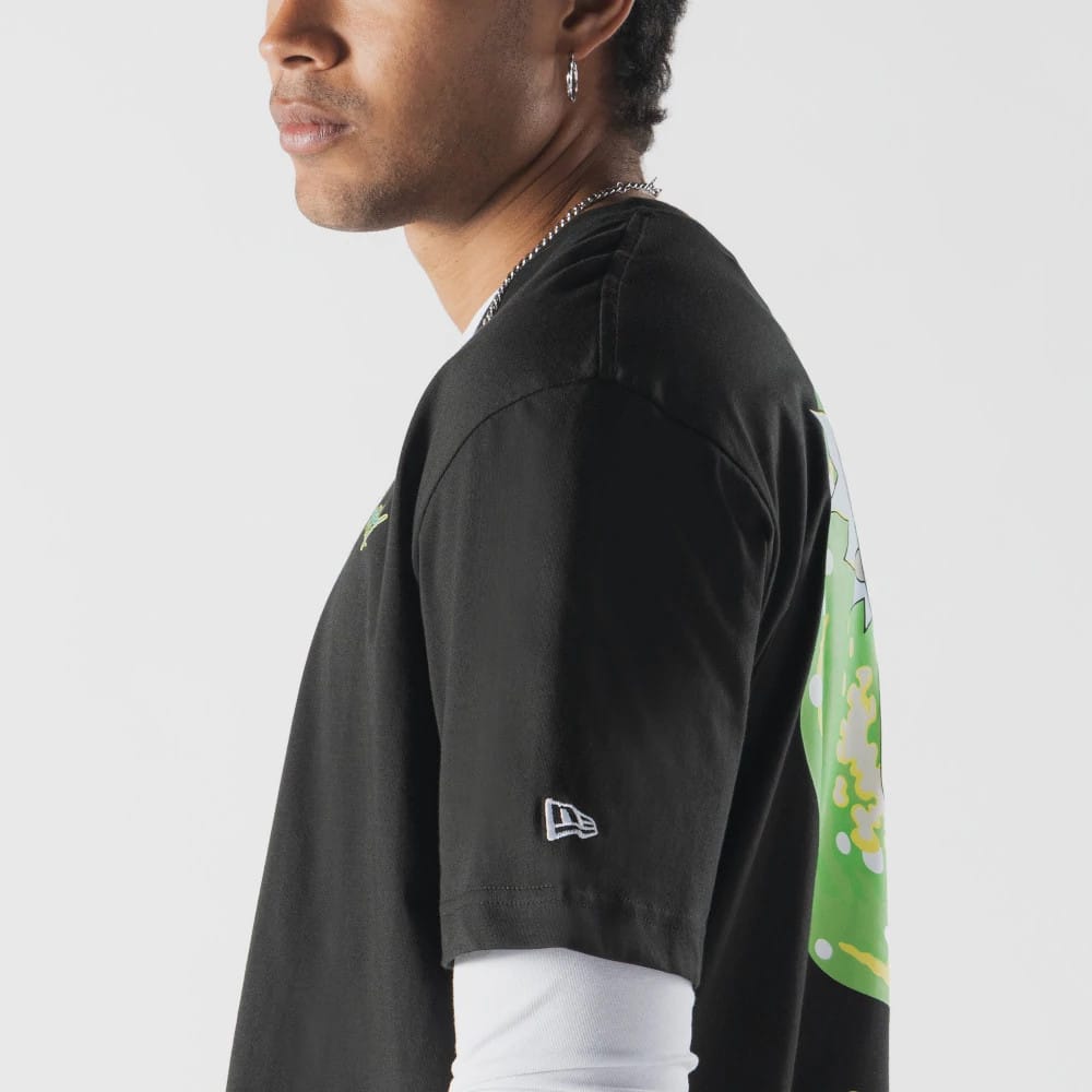 The model is wearing this Rick And Morty T-Shirt in black. 3