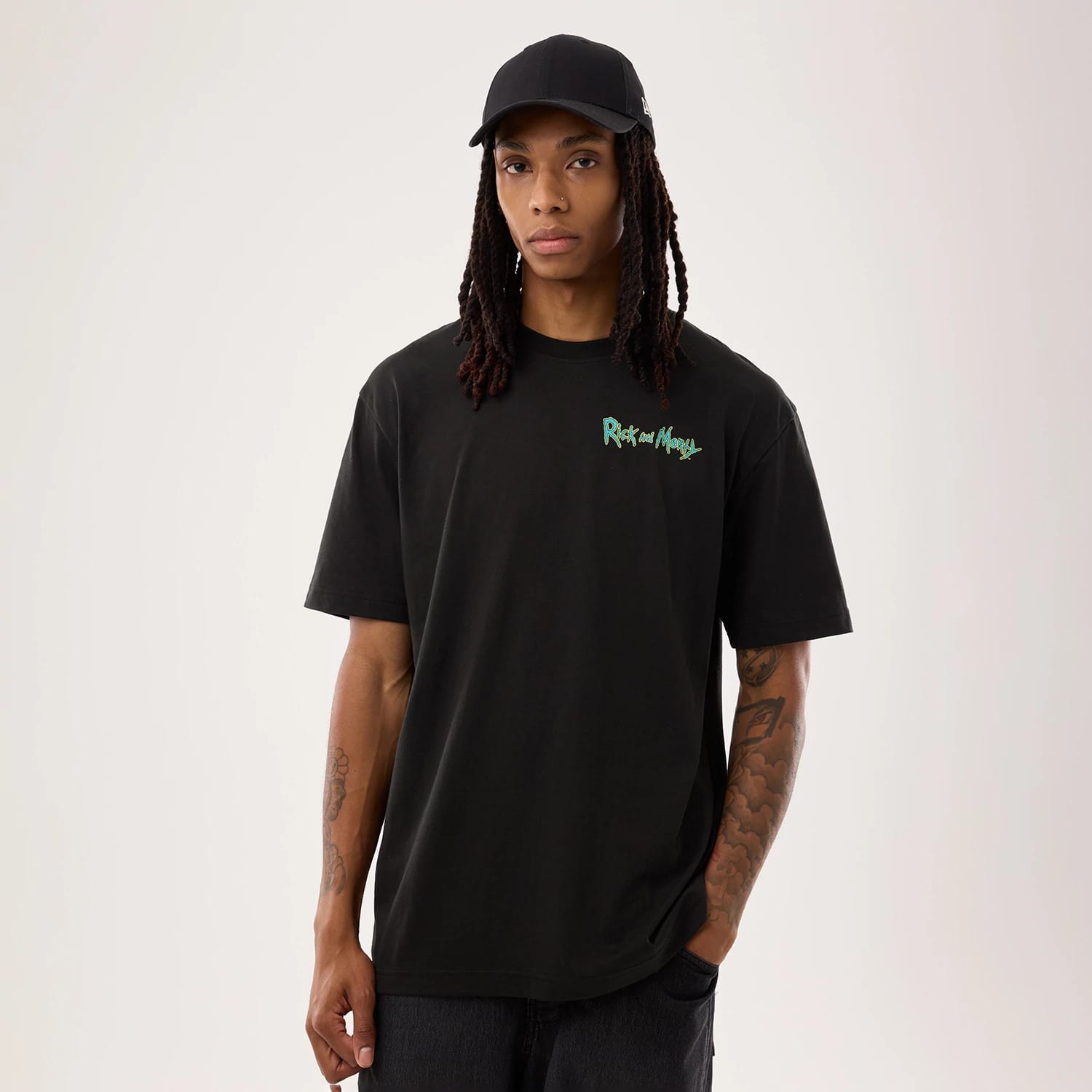 The model is wearing this Rick And Morty T-Shirt in black. 1