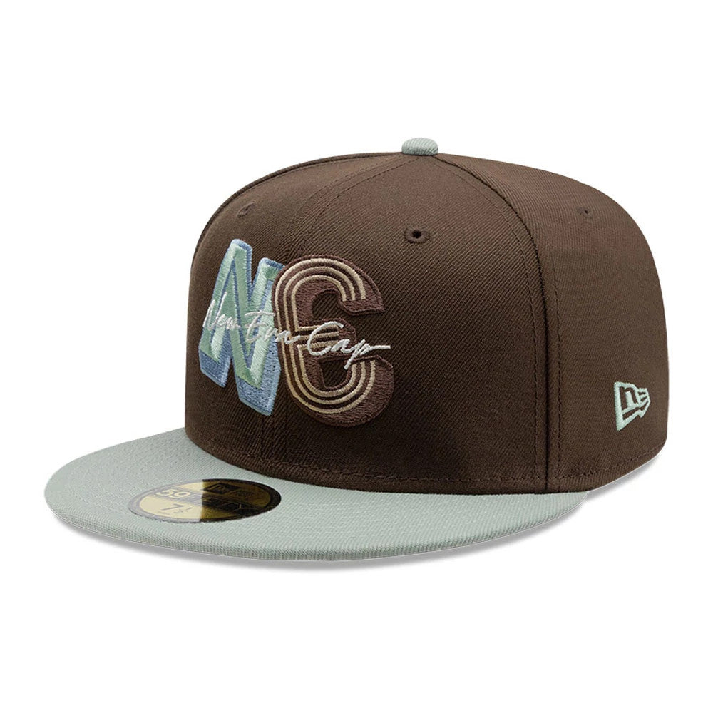 Pictured is this New Era DIY Note 59FIFTY Fitted cap in dark brown. 4
