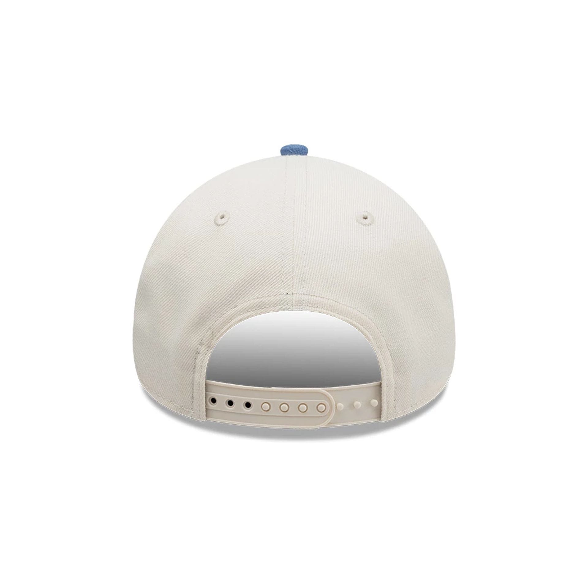 Pictured is this MLB Tagged LA Dodgers 9FORTY A-Frame cap in light beige. 4