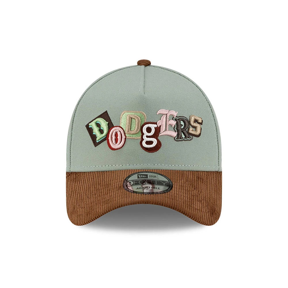Pictured is this MLB DIY Note LA Dodgers 9FORTY A-Frame cap in green. 3