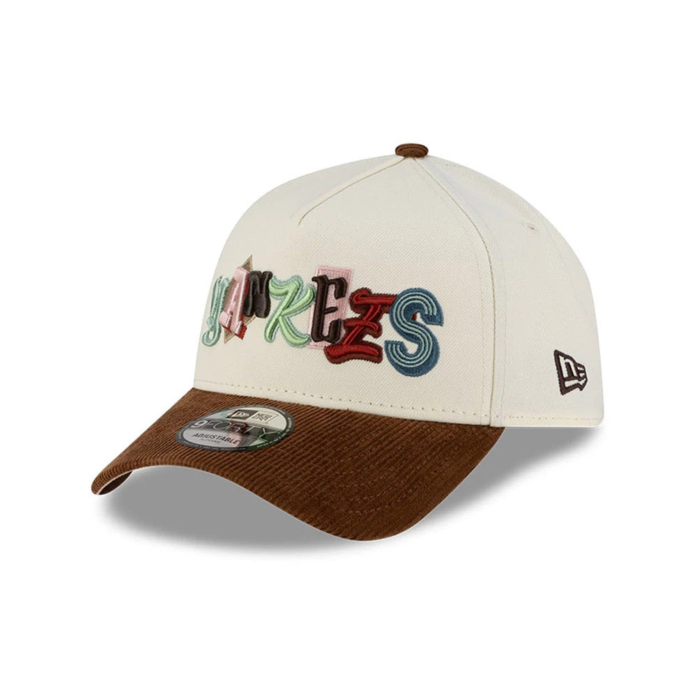 Pictured is this MLB DIY Note New York Yankees 9FORTY A-Frame cap in cream. 4