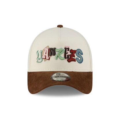Pictured is this MLB DIY Note New York Yankees 9FORTY A-Frame cap in cream. 3