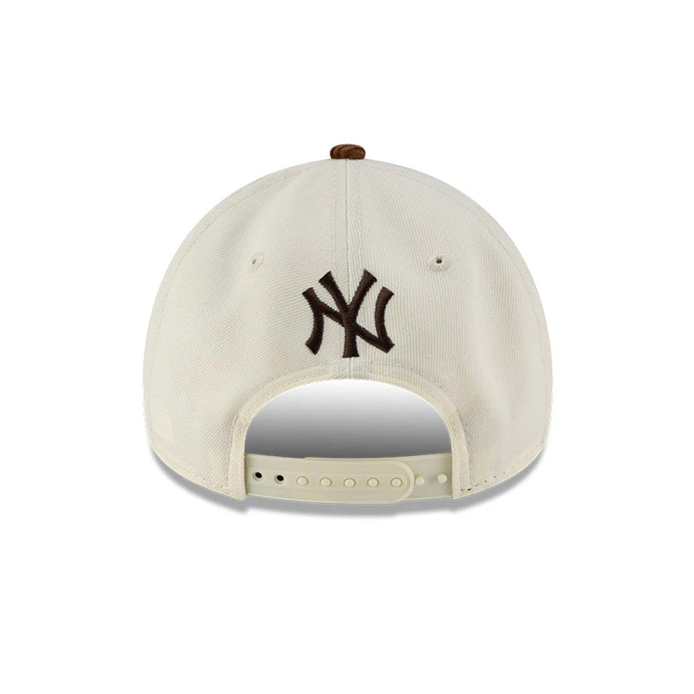 Pictured is this MLB DIY Note New York Yankees 9FORTY A-Frame cap in cream. 5