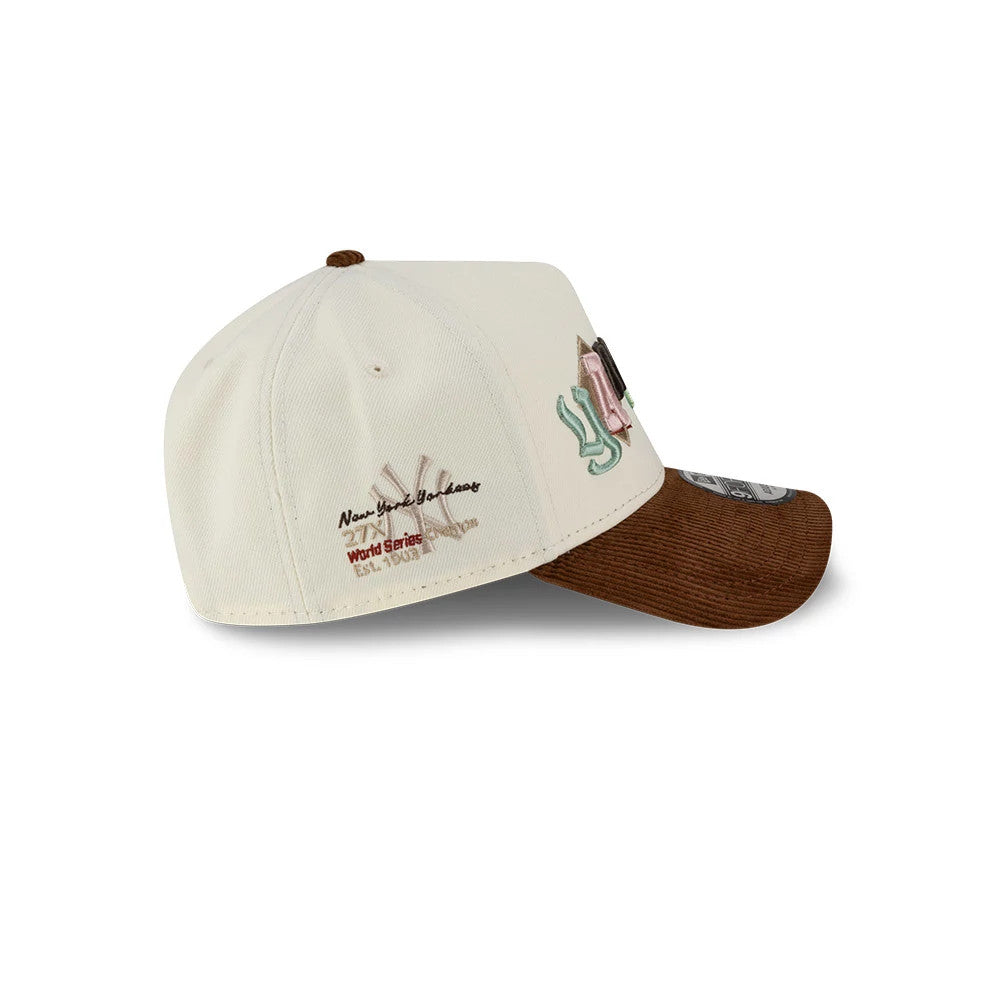 Pictured is this MLB DIY Note New York Yankees 9FORTY A-Frame cap in cream. 6