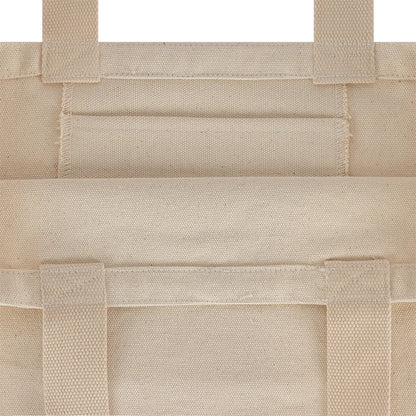 Pictured is this New Era Graphic Tote Bag in light beige. 4