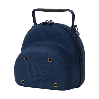 Pictured is this New Era Denim 2Pk 59FIFTY Cap Carrier in navy. 1