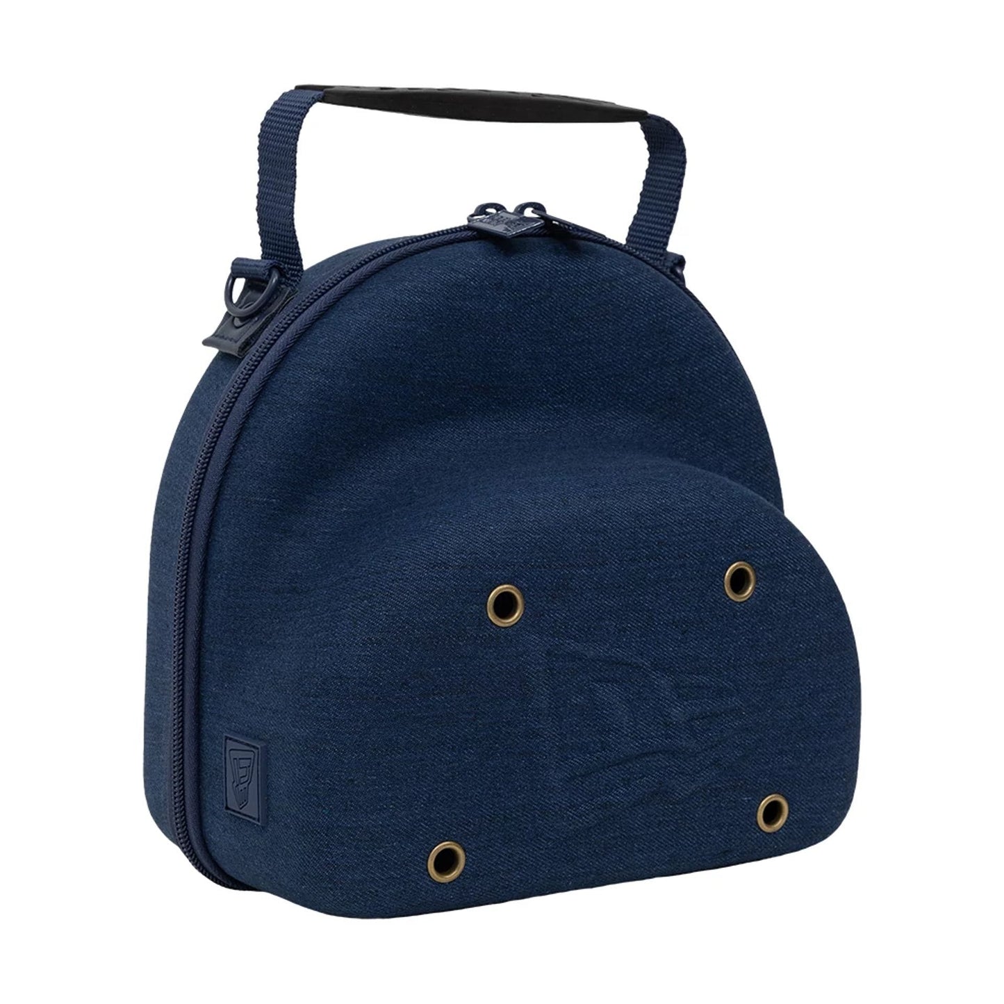 Pictured is this New Era Denim 2Pk 59FIFTY Cap Carrier in navy. 4