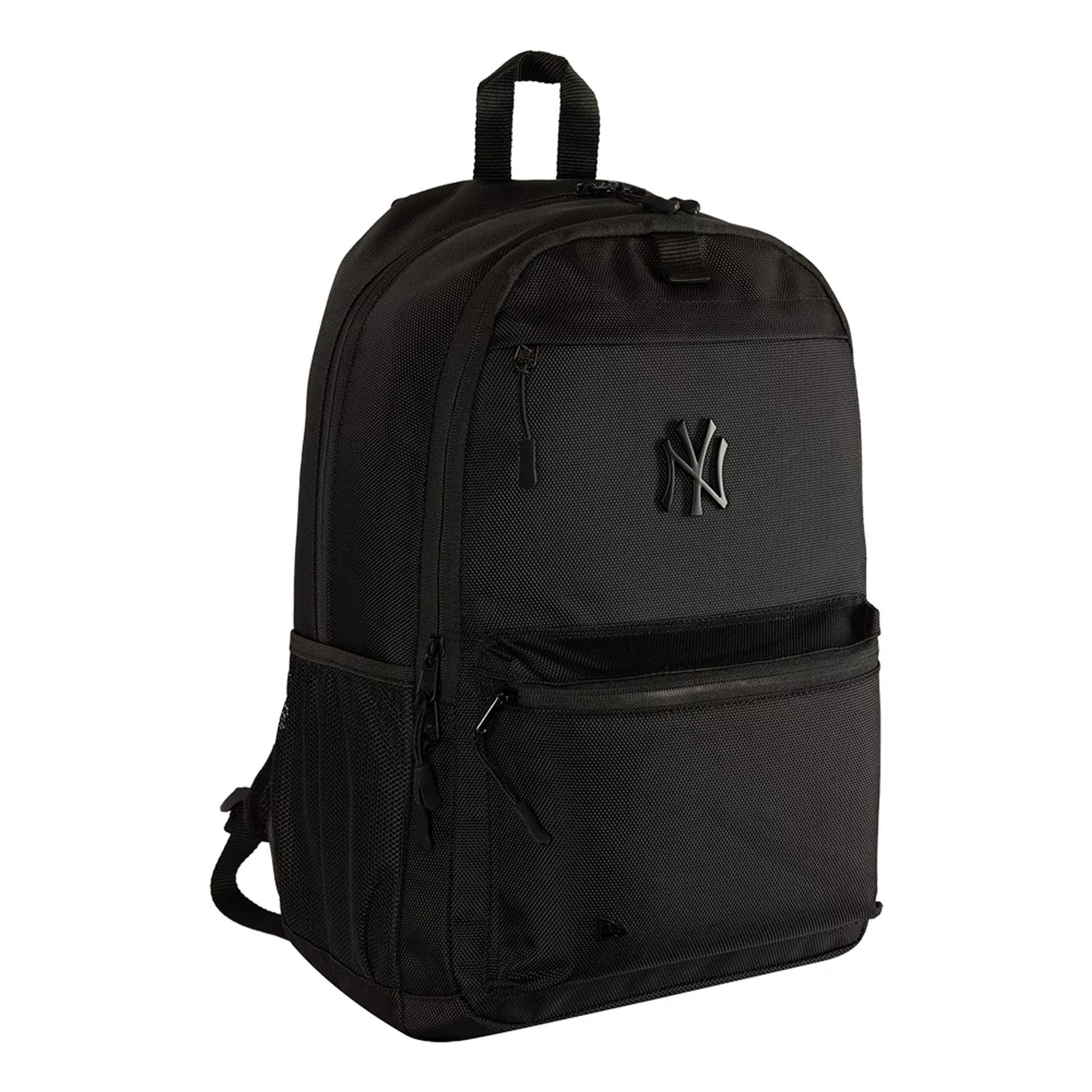 Pictured is this MLB Metal New York Yankees Delaware Backpack in black. 3