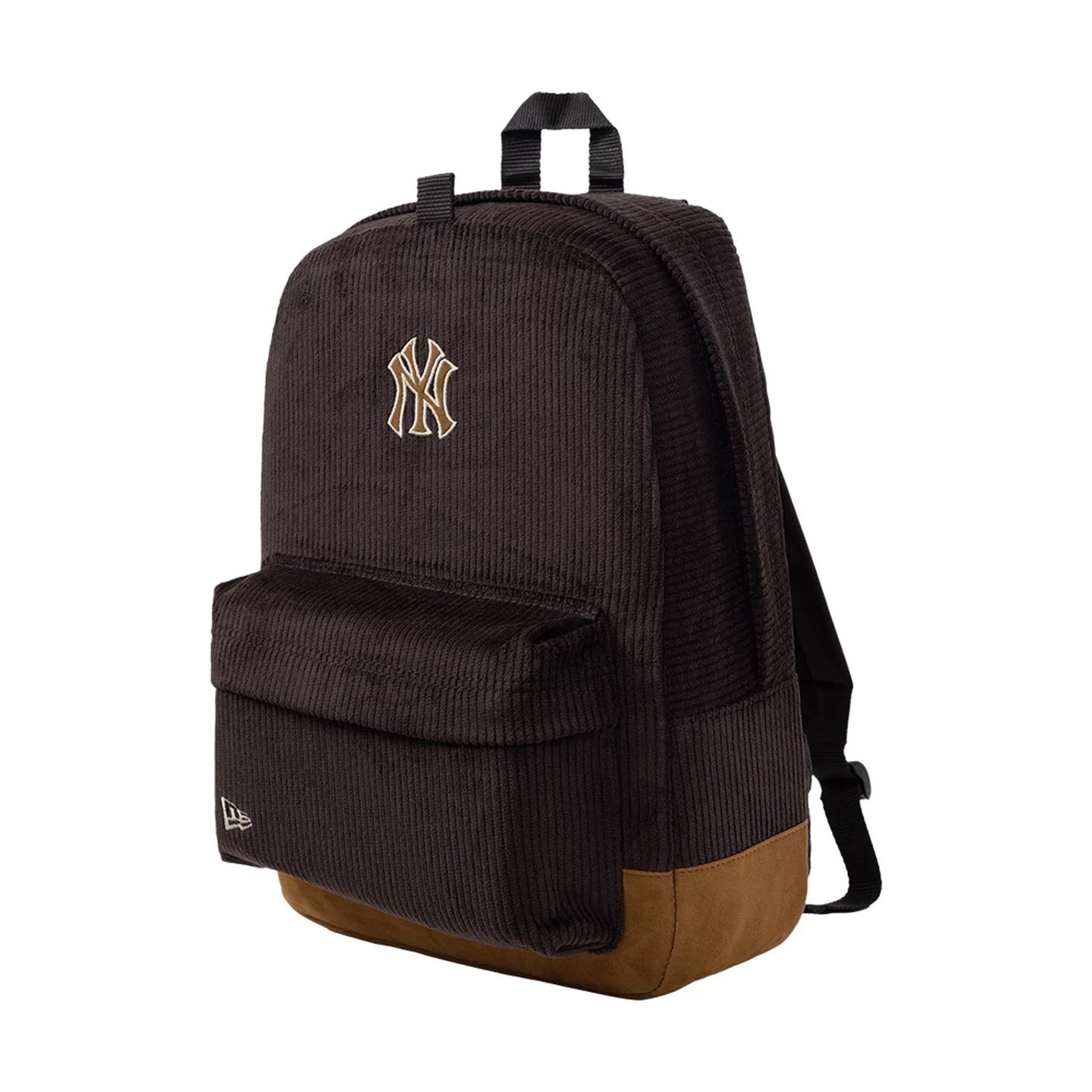Pictured is this MLB Cord New York Yankees Stadium Backpack in dark brown. 2