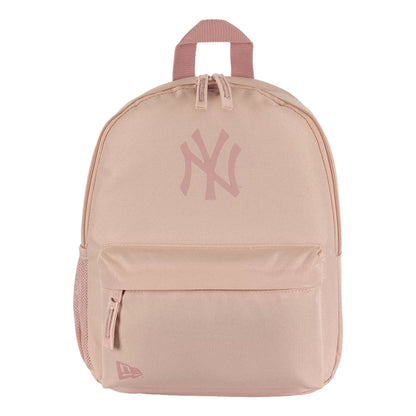 Pictured is this MLB Mini Backpack New York Yankees Stadium Backpack in pastel pink. 2