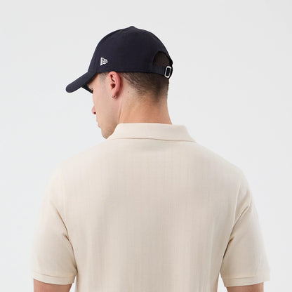 The model is wearing this MLB Rib LA Dodgers Polo T-Shirt in open white. 7