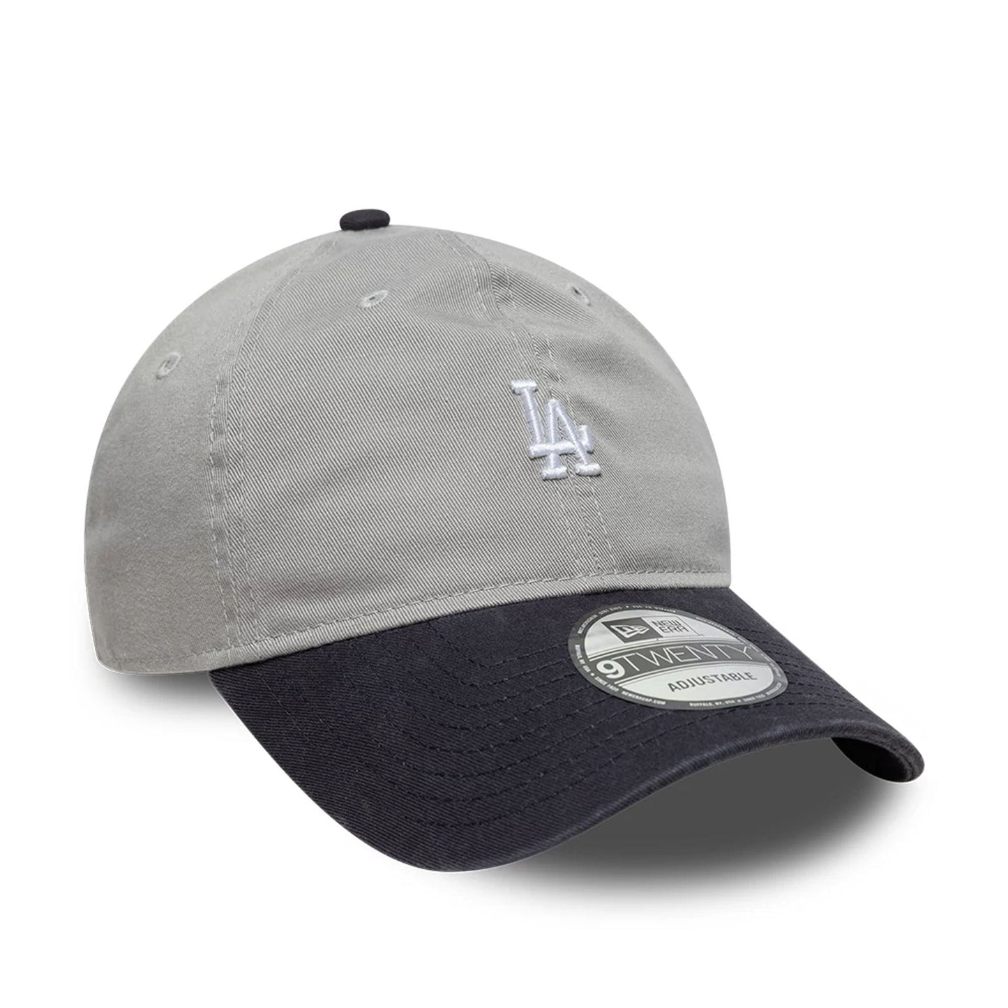 Pictured is this MLB Washed Contrast LA Dodgers 9TWENTY cap in grey. 3