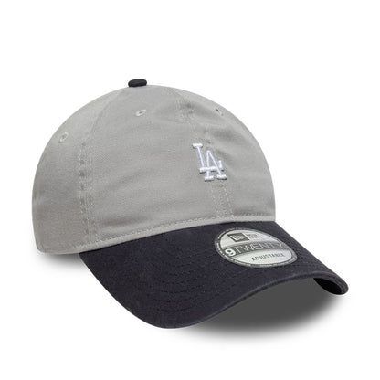 Pictured is this MLB Washed Contrast LA Dodgers 9TWENTY cap in grey. 3