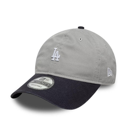 Pictured is this MLB Washed Contrast LA Dodgers 9TWENTY cap in grey. 1