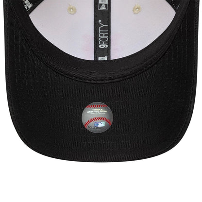 Pictured is this MLB Side Script New York Mets 9FORTY M-Crown cap in Cream. 6