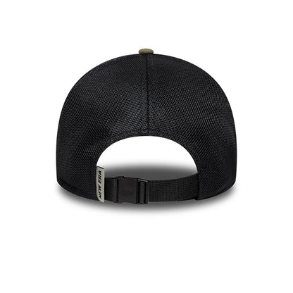 Pictured is this New Era Performance 9FORTY M-Crown A-Frame Trucker cap in green. 4