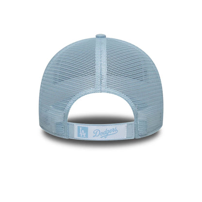Pictured is this MLB Homefield LA Dodgers 9FORTY Trucker cap in pastel blue. 4