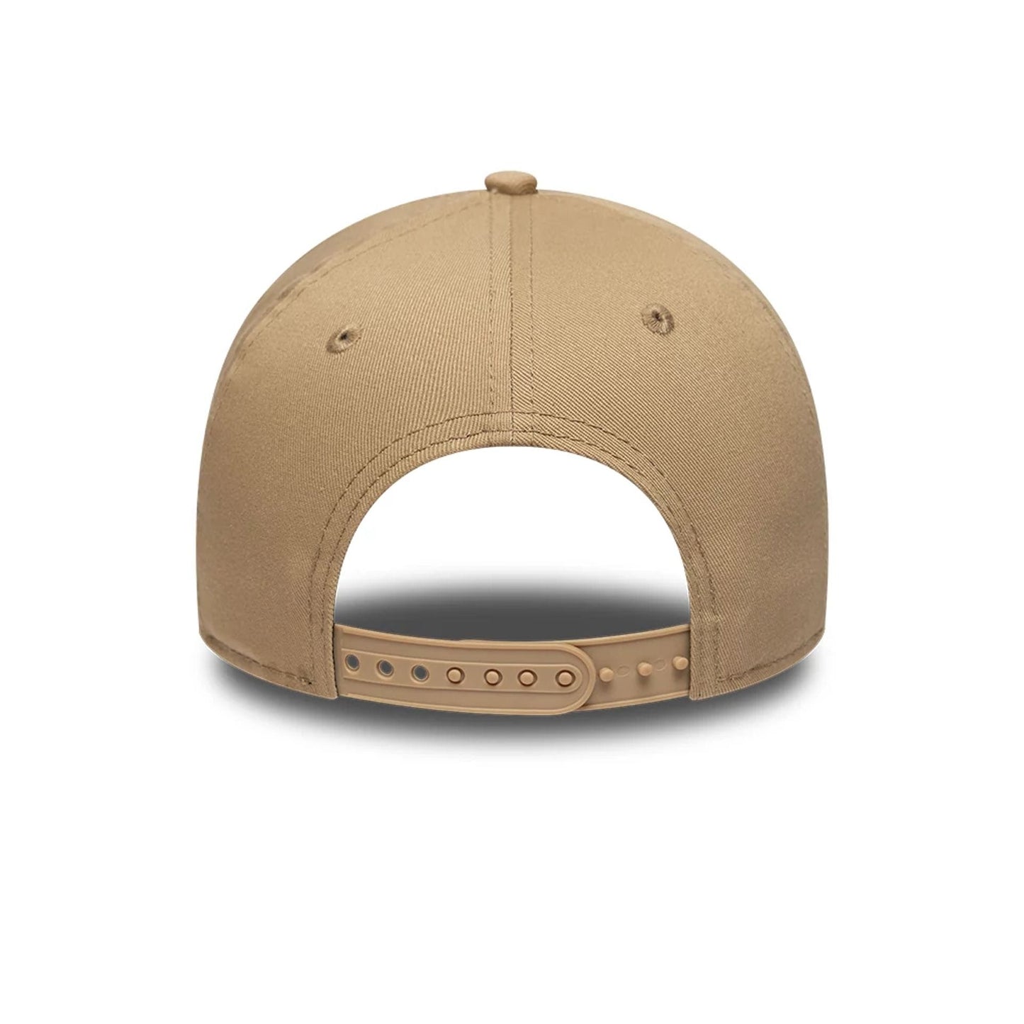 Pictured is this MLB League Essential LA Dodgers 9FORTY E-Frame cap in light beige. 4