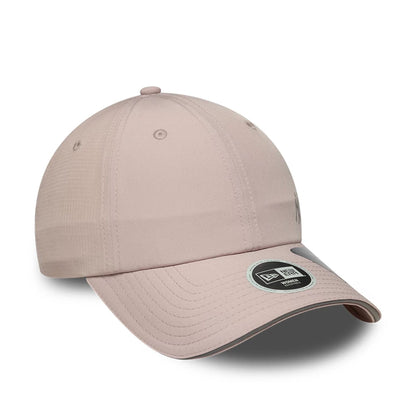 Pictured is this Womens MLB Open Mesh New York Yankees Pony Tail cap in pastel pink. 4