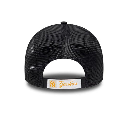 Pictured is this MLB Homefield New York Yankees 9FORTY Trucker cap in Black. 4
