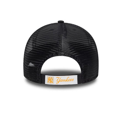 Pictured is this MLB Homefield New York Yankees 9FORTY Trucker cap in Black. 4