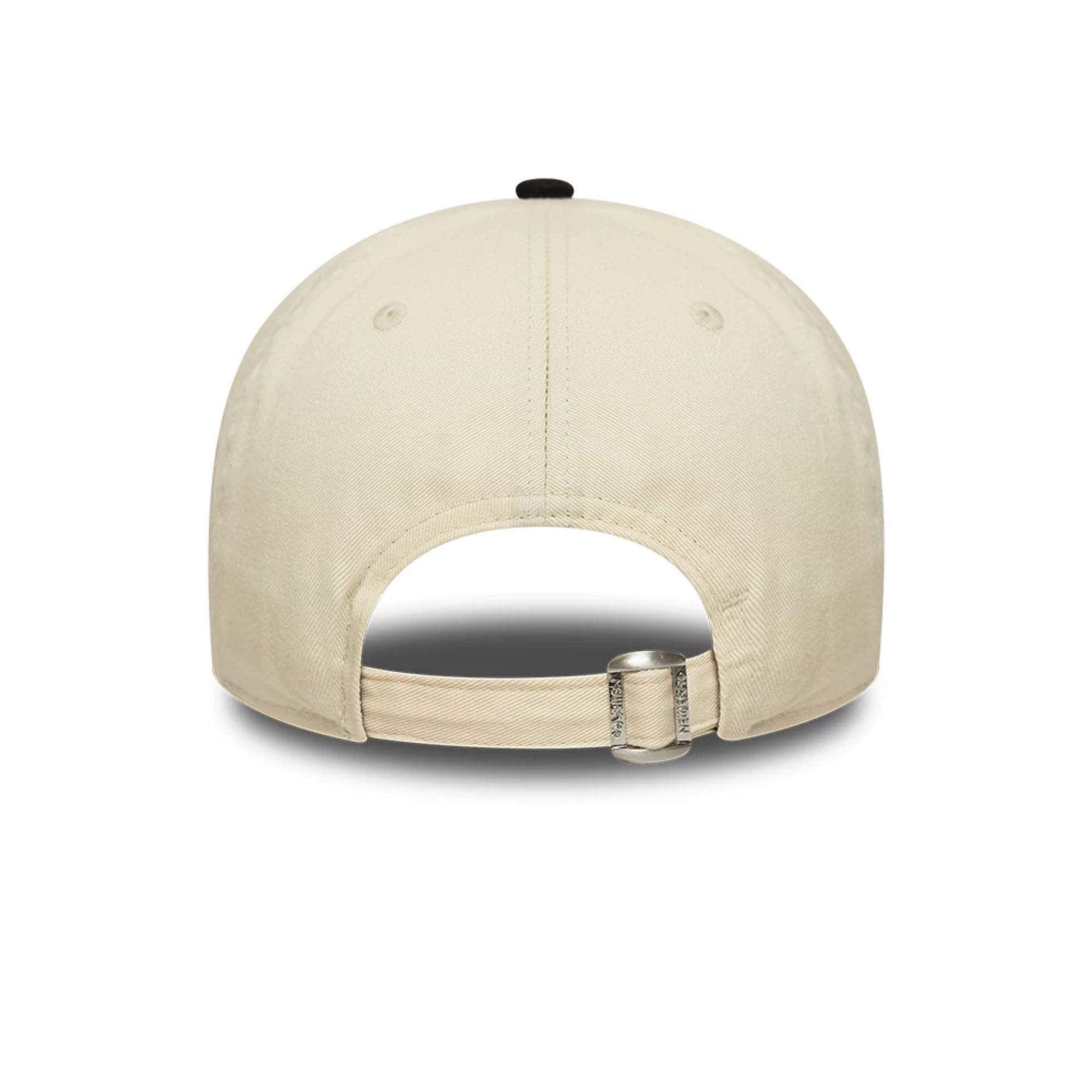 Pictured is this New Era Wash Distress 9TWENTY A-Frame cap in light beige. 4