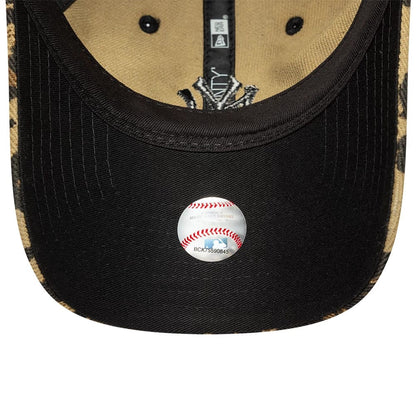 Pictured is this Womens MLB Leopard New York Yankees 9TWENTY cap in dark brown. 5