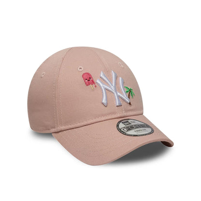 Pictured is this Toddler MLB Summer Icon New York Yankees 9FORTY cap in pastel pink. 3