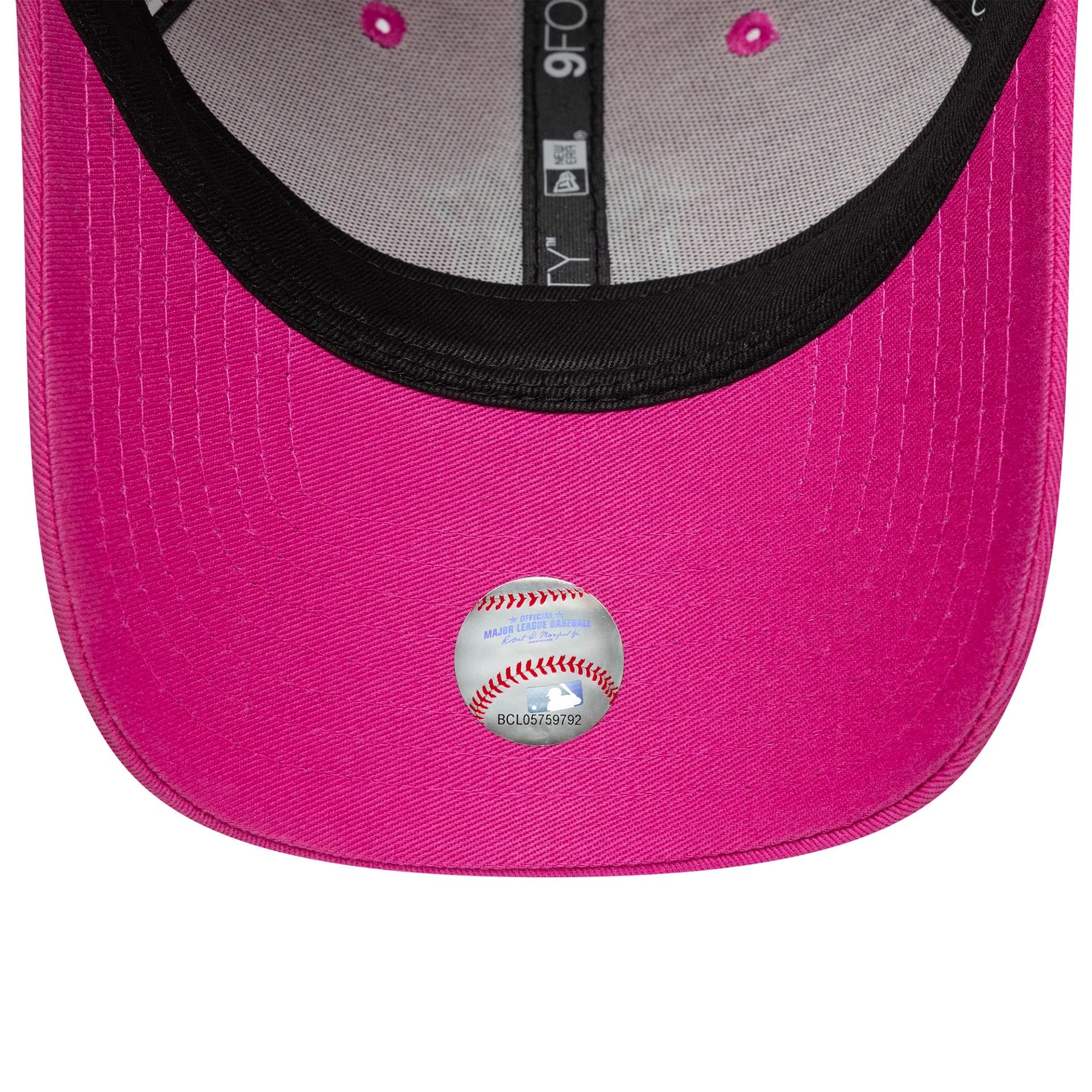 Pictured is this MLB Team Outline New York Yankees 9FORTY cap in bright pink. 5