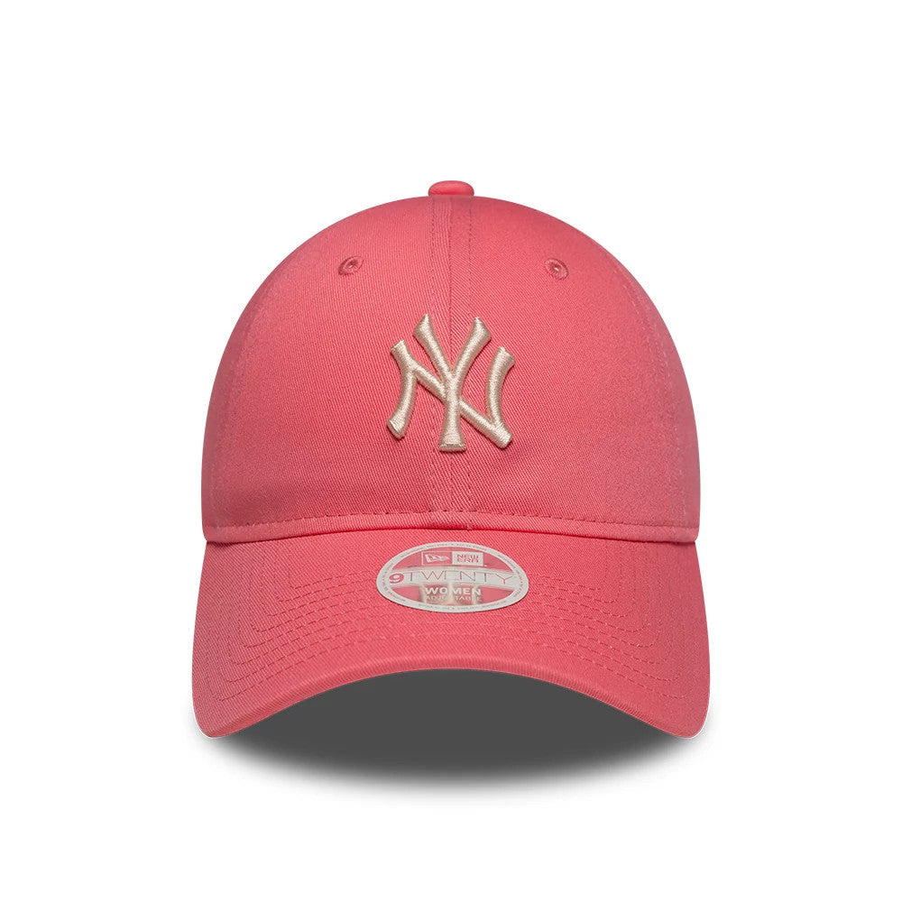 Pictured is this Womens MLB League Essential New York Yankees 9TWENTY cap in pink. 2