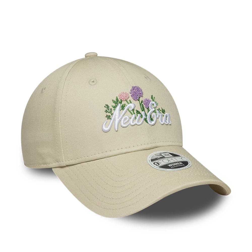 Pictured is this Womens New Era Beaded 9FORTY cap in light beige. 3