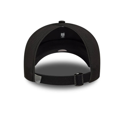 Pictured is this Womens MLB Open Mesh New York Yankees Pony Tail cap in black. 2