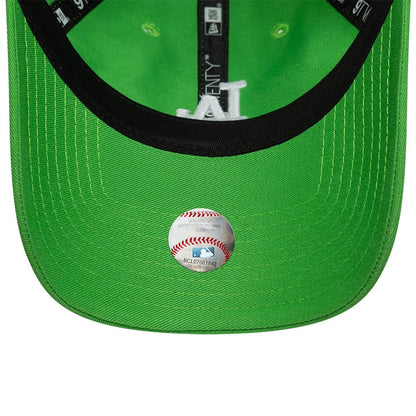 Pictured is this Womens MLB League Essential LA Dodgers 9TWENTY cap in open green. 5