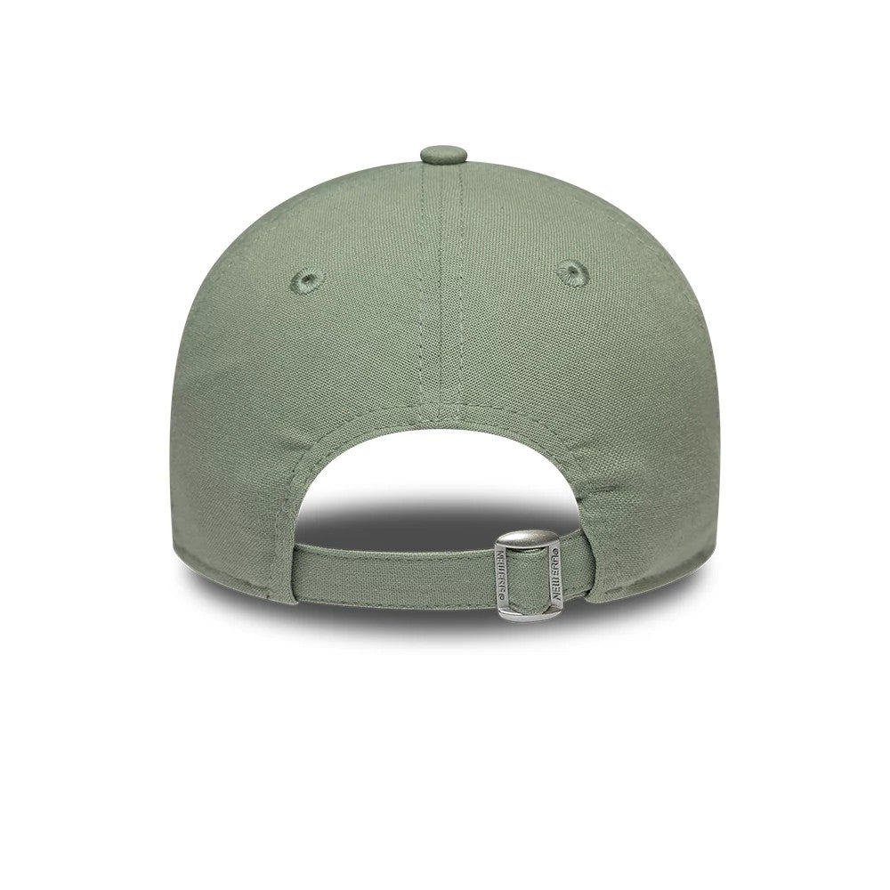 Pictured is this Womens MLB Linen LA Dodgers 9TWENTY cap in pastel green. 4