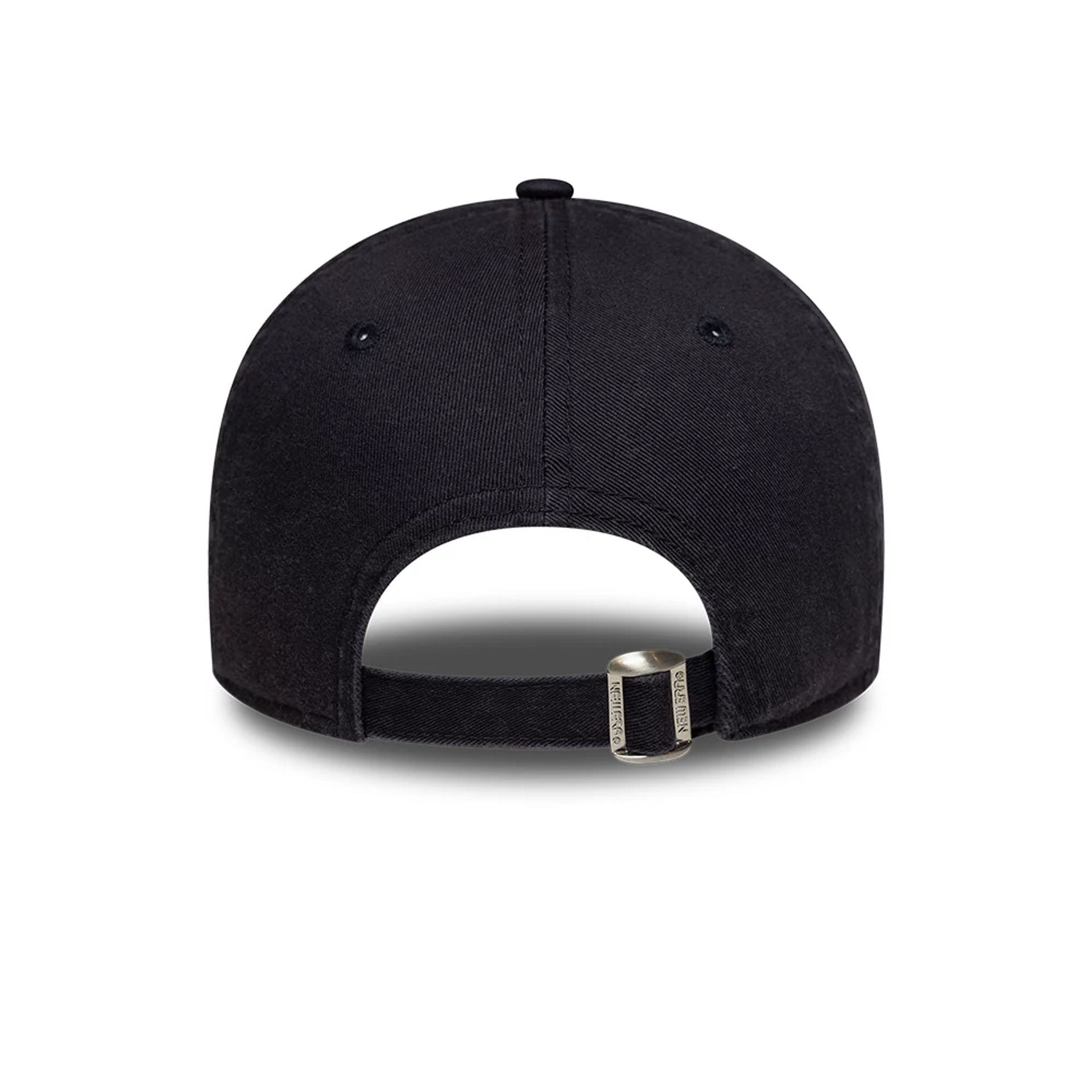 Pictured is this Womens New Era Slogan 9TWENTY cap in navy. 4