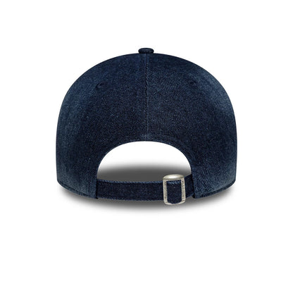 Pictured is this Womens MLB Denim New York Yankees 9TWENTY A-Frame cap in navy. 5