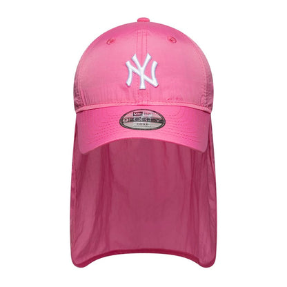 Pictured is this Child MLB Sun Shield New York Yankees 9FORTY cap in pink. 2