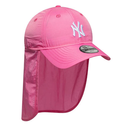 Pictured is this Child MLB Sun Shield New York Yankees 9FORTY cap in pink. 3