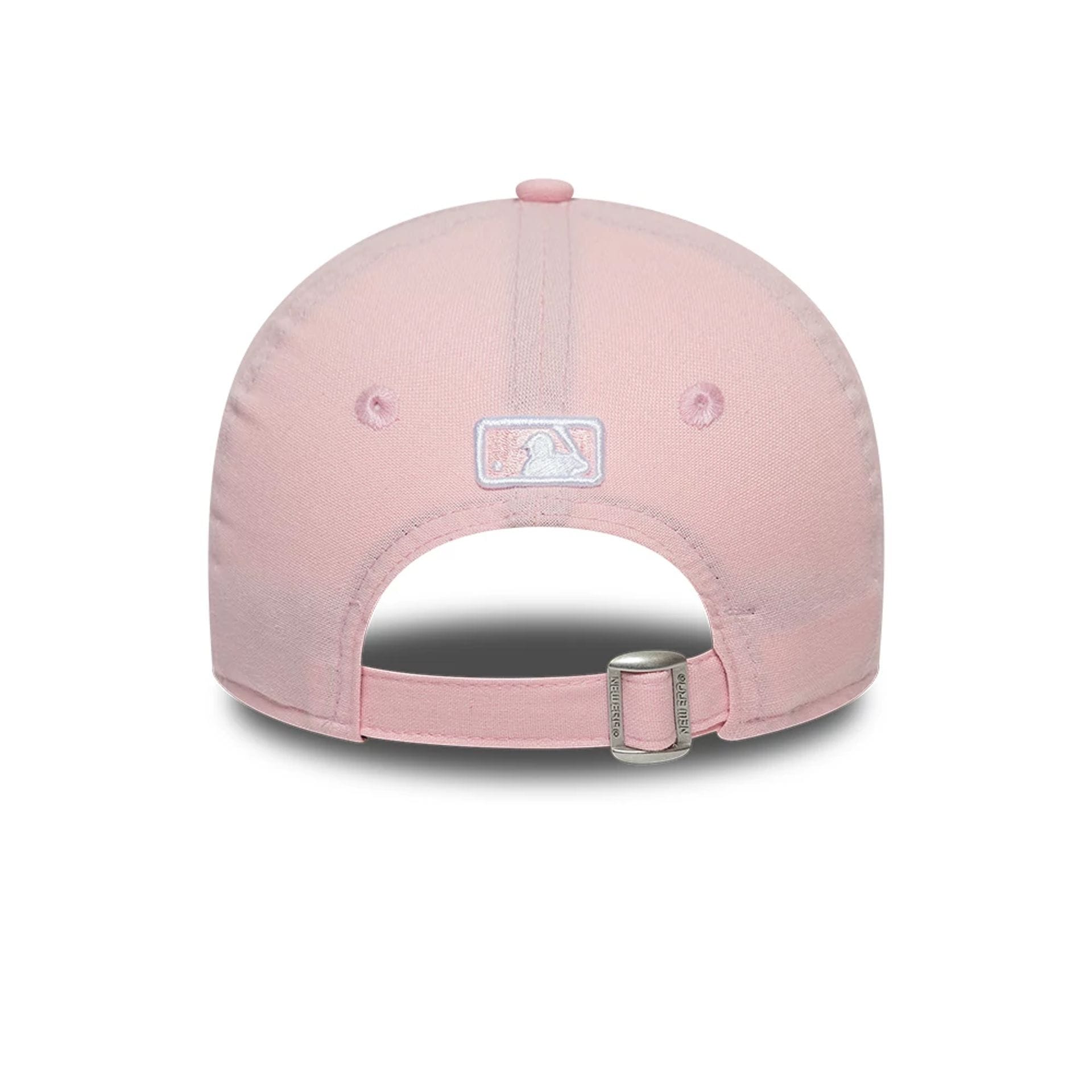 Pictured is this Youth MLB Linen LA Dodgers 9FORTY M-Crown cap in pastel pink. 4