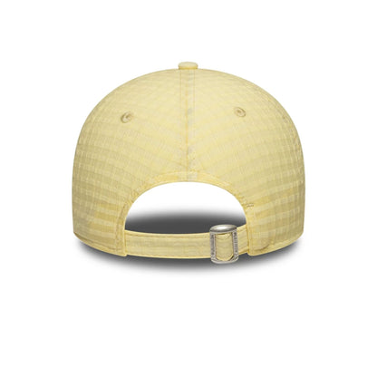Pictured is this Womens MLB Seersucker New York Yankees 9TWENTY cap in pastel yellow. 4