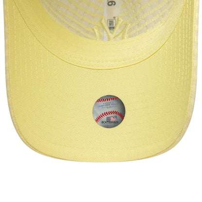 Pictured is this Womens MLB Seersucker New York Yankees 9TWENTY cap in pastel yellow. 5