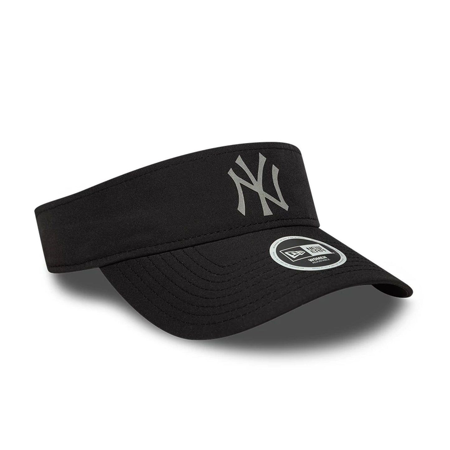 Pictured is this Womens MLB Sport New York Yankees Visor cap in black. 3